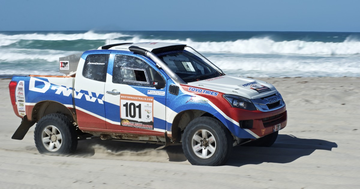Von Xtreme gesponserte Harry Suzuki & Bruce Garland sind bereit, die Rallye Dakar anzutreten.